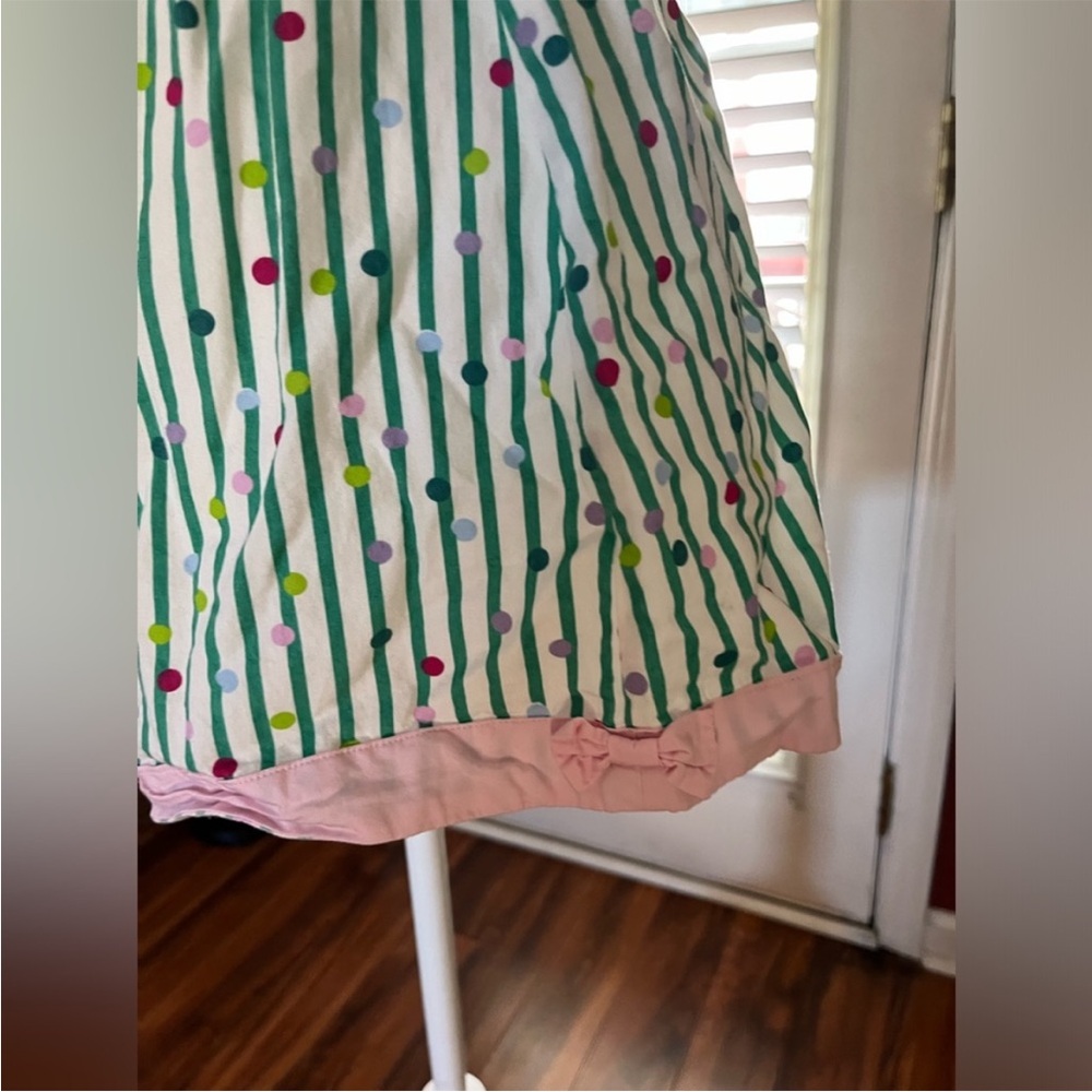 Vintage Striped Dress with Pink Accents - Picture 6 of 7